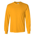 Gold - Front - Gildan Ultra Herren T-Shirt mit Rundhalsausschnitt, langärmlig