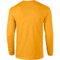 Gold - Back - Gildan Ultra Herren T-Shirt mit Rundhalsausschnitt, langärmlig
