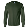Waldgrün - Front - Gildan Ultra Herren T-Shirt mit Rundhalsausschnitt, langärmlig