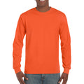 Orange - Lifestyle - Gildan Ultra Herren T-Shirt mit Rundhalsausschnitt, langärmlig