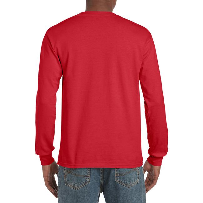 Rot - Pack Shot - Gildan Ultra Herren T-Shirt mit Rundhalsausschnitt, langärmlig