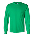 Irisches Grün - Front - Gildan Ultra Herren T-Shirt mit Rundhalsausschnitt, langärmlig