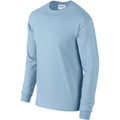 Hellblau - Side - Gildan Ultra Herren T-Shirt mit Rundhalsausschnitt, langärmlig