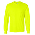 Sicherheitsgrün - Front - Gildan Ultra Herren T-Shirt mit Rundhalsausschnitt, langärmlig