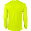 Sicherheitsgrün - Back - Gildan Ultra Herren T-Shirt mit Rundhalsausschnitt, langärmlig