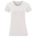 Weiß - Front - Fruit of the Loom Damen T-Shirt Iconic 150