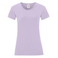 Sanfter Lavendel - Front - Fruit of the Loom Damen T-Shirt Iconic 150