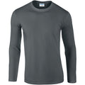 Kohlegrau - Front - Gildan Soft Style T-Shirt für Männer (5 Stück-Packung)