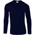 Marineblau - Front - Gildan Soft Style T-Shirt für Männer (5 Stück-Packung)