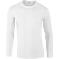 Weiß - Front - Gildan Soft Style T-Shirt für Männer (5 Stück-Packung)