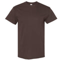 Schokoladenbraun - Front - Gildan Herren T-Shirt