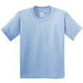 Hellblau - Front - Gildan Kinder T-Shirt mit Rundhalsausschnitt, kurzärmlig