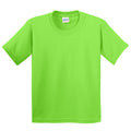 Limettengrün - Front - Gildan Kinder T-Shirt mit Rundhalsausschnitt, kurzärmlig