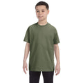 Militärgrün - Back - Gildan Kinder T-Shirt mit Rundhalsausschnitt, kurzärmlig