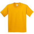Goldgelb - Front - Gildan Kinder T-Shirt mit Rundhalsausschnitt, kurzärmlig