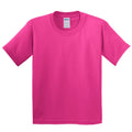 Pink - Front - Gildan Kinder T-Shirt mit Rundhalsausschnitt, kurzärmlig
