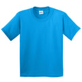 Hellblau - Side - Gildan Kinder T-Shirt mit Rundhalsausschnitt, kurzärmlig