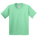Limettengrün - Side - Gildan Kinder T-Shirt mit Rundhalsausschnitt, kurzärmlig