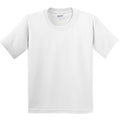 Rotbraun - Side - Gildan Kinder T-Shirt mit Rundhalsausschnitt, kurzärmlig