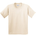 Natur - Front - Gildan Kinder T-Shirt mit Rundhalsausschnitt, kurzärmlig