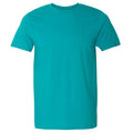 Jadegrün - Front - Gildan Soft-Style Herren T-Shirt, Kurzarm, Rundhalsausschnitt