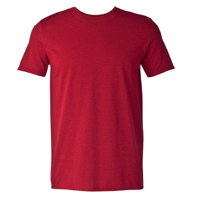 Antik Kirschrot - Front - Gildan Soft-Style Herren T-Shirt, Kurzarm, Rundhalsausschnitt