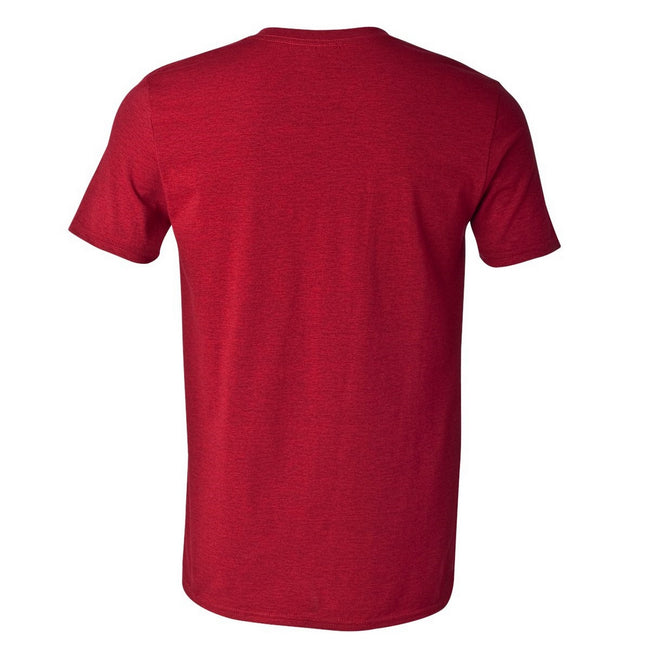 Antik Kirschrot - Back - Gildan Soft-Style Herren T-Shirt, Kurzarm, Rundhalsausschnitt