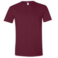 Rotbraun - Front - Gildan Soft-Style Herren T-Shirt, Kurzarm, Rundhalsausschnitt