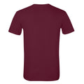 Rotbraun - Back - Gildan Soft-Style Herren T-Shirt, Kurzarm, Rundhalsausschnitt