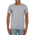 Sportgrau (RS) - Side - Gildan Soft-Style Herren T-Shirt, Kurzarm, Rundhalsausschnitt