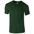 Waldgrün - Front - Gildan Soft-Style Herren T-Shirt, Kurzarm, Rundhalsausschnitt