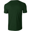 Waldgrün - Back - Gildan Soft-Style Herren T-Shirt, Kurzarm, Rundhalsausschnitt