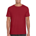 Scharlachrot - Back - Gildan Soft-Style Herren T-Shirt, Kurzarm, Rundhalsausschnitt