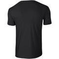 Schwarz - Back - Gildan Soft-Style Herren T-Shirt, Kurzarm, Rundhalsausschnitt
