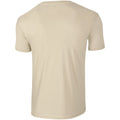 Sand - Back - Gildan Soft-Style Herren T-Shirt, Kurzarm, Rundhalsausschnitt
