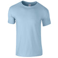 Hellblau - Front - Gildan Soft-Style Herren T-Shirt, Kurzarm, Rundhalsausschnitt