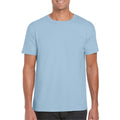 Hellblau - Back - Gildan Soft-Style Herren T-Shirt, Kurzarm, Rundhalsausschnitt