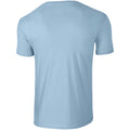 Hellblau - Side - Gildan Soft-Style Herren T-Shirt, Kurzarm, Rundhalsausschnitt