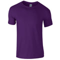 Lila - Front - Gildan Soft-Style Herren T-Shirt, Kurzarm, Rundhalsausschnitt