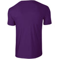 Lila - Back - Gildan Soft-Style Herren T-Shirt, Kurzarm, Rundhalsausschnitt
