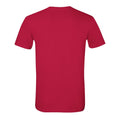 Kirschrot - Back - Gildan Soft-Style Herren T-Shirt, Kurzarm, Rundhalsausschnitt