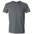 Dunkelgrau meliert - Front - Gildan Soft-Style Herren T-Shirt, Kurzarm, Rundhalsausschnitt
