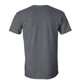 Dunkelgrau meliert - Back - Gildan Soft-Style Herren T-Shirt, Kurzarm, Rundhalsausschnitt