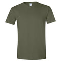 Militärgrün - Front - Gildan Soft-Style Herren T-Shirt, Kurzarm, Rundhalsausschnitt