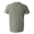 Militärgrün meliert - Back - Gildan Soft-Style Herren T-Shirt, Kurzarm, Rundhalsausschnitt