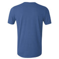 Royalblau meliert - Back - Gildan Soft-Style Herren T-Shirt, Kurzarm, Rundhalsausschnitt