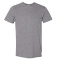 Graphit meliert - Front - Gildan Soft-Style Herren T-Shirt, Kurzarm, Rundhalsausschnitt