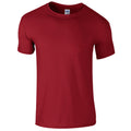 Scharlachrot - Front - Gildan Soft-Style Herren T-Shirt, Kurzarm, Rundhalsausschnitt