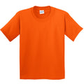 Orange - Front - Gildan Kinder T-Shirt mit Rundhalsausschnitt, kurzärmlig