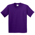 Lila - Front - Gildan Kinder T-Shirt mit Rundhalsausschnitt, kurzärmlig